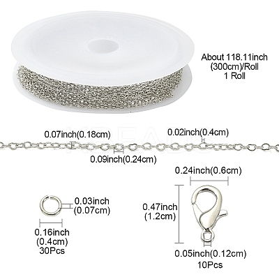 DIY Chain Bracelet Necklace Making Kit DIY-YW0007-05P-1
