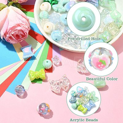 UV Plated Acrylic Bead FIND-CJC0010-90B-1