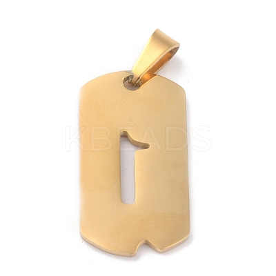Ion Plating(IP) 304 Stainless Steel Pendants STAS-O127-D01-1
