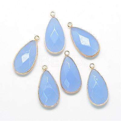 Natural White Jade Pendants G-S221-15G-1