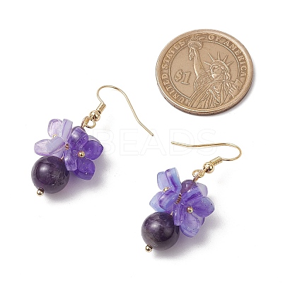 Flower Dangle Earrings EJEW-TA00631-1