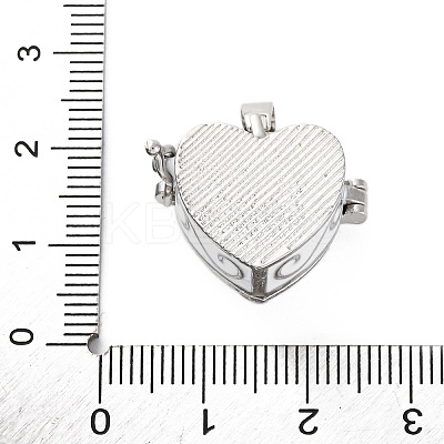 Brass Enamel Locket Pendants KK-F894-15P-01-1
