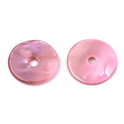 Spray Painted Natural Freshwater Shell Beads SHEL-S276-107H-1