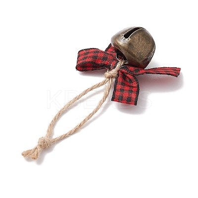 Iron Bell Pendant Decoration HJEW-JM02248-01-1