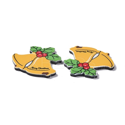 Christmas Style Printed Acrylic Cabochons MACR-O045-01E-1