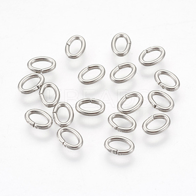 Tarnish Resistant 304 Stainless Steel Open Jump Rings Jewelry Findings X-STAS-L215-11P-1
