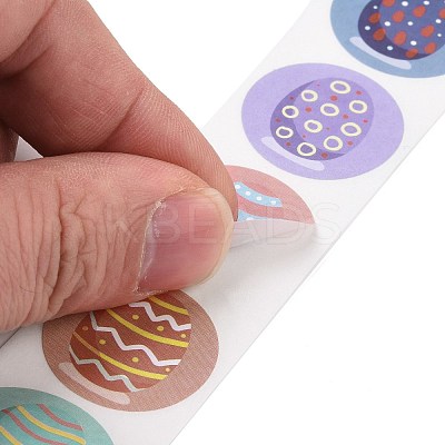 8 Patterns Easter Theme Self Adhesive Paper Sticker Rolls DIY-C060-03E-1