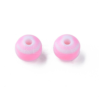 Opaque Striped Acrylic Beads MACR-S373-27A-05-1