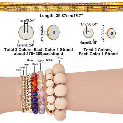 4 Strands 4 Styles Electroplate Non-magnetic Synthetic Hematite Beads Strands G-PH0002-13-1