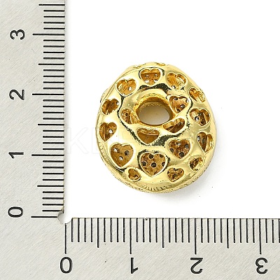 Rack Plating Brass Cubic Zirconia Pendants KK-S378-02G-O-1