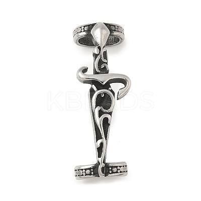 304 Stainless Steel Sword Shape Connector Charms STAS-Z147-07AS-1