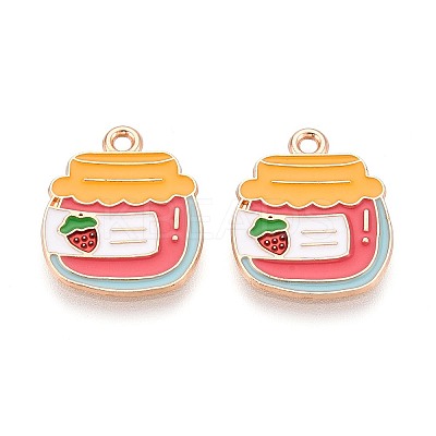 Alloy and Enamel Pendants ENAM-T021-19A-1