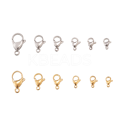 304 Stainless Steel Lobster Claw Clasps STAS-CJ0006-06-1