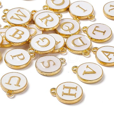 (Defective Closeout Sale: Yellowing) Golden Plated Alloy Enamel Charms ENAM-XCP0001-29G-1