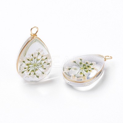 Inner Flower Glass Pendants LS-GLAA-K036-C03-NF-1