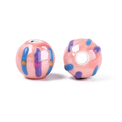 Handmade Porcelain Ceramic Beads PORC-Q005-03J-1
