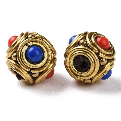 Handmade Indonesia Beads KK-G454-09G-02-1