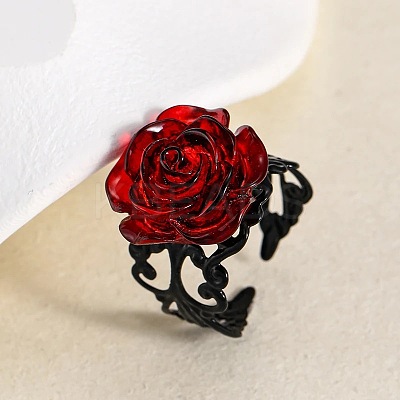 Iron and Resin Cuff Open Rings FS-WGB0C08-01-1