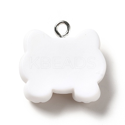 Opaque Resin Pendants RESI-G056-01D-1