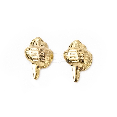(Defective Closeout Sale: Oxidation) Brass Metallic Nail Cabochons MRMJ-XCP0001-38G-1