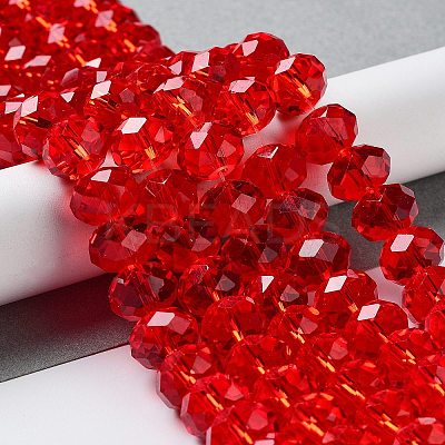 Glass Beads Strands GR12MMY-47L-1