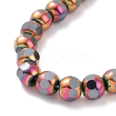 Electroplated Non-magnetic Synthetic Hematite Beads Strands G-G862-02F-1