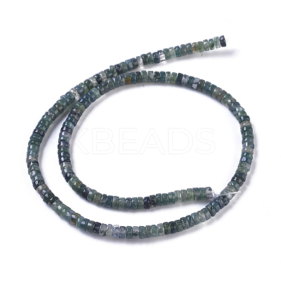 Natural Moss Agate Beads Strands G-I265-05-1
