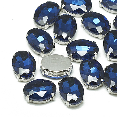 Sew on Rhinestone RGLA-T091-10x14mm-13P-1