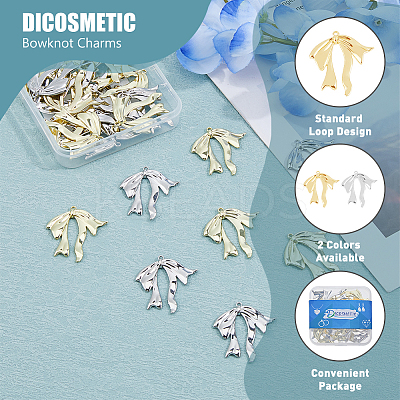 24Pcs 2 Colors Rack Plating Alloy Pendants FIND-DC0005-56-1