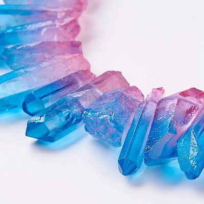 Natural Quartz Crystal Beads Strands G-E403-01C-1
