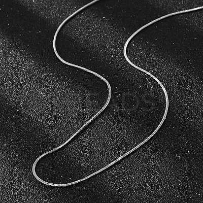 Tarnish Resistant 304 Stainless Steel Snake Chains Necklaces STAS-F094-24P-1