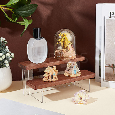 2-Tier Transparent Acrylic Model Toy Assembled Holder ODIS-WH0329-65A-1