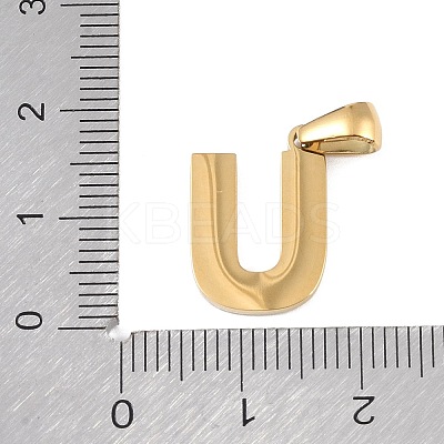 Natural White Shell Alphabet Pendants STAS-M338-02G-U-1