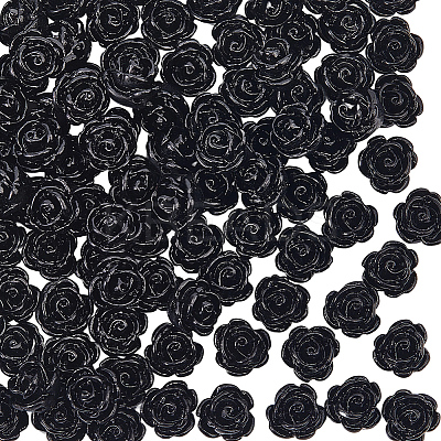 150Pcs Opaque Resin Beads CRES-PA0001-01-1