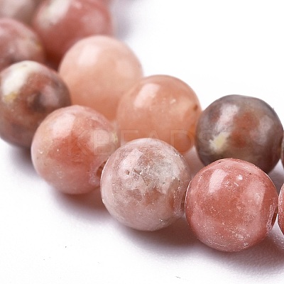 Natural Plum Blossom Jasper Beads Strands G-A163-02-4mm-1