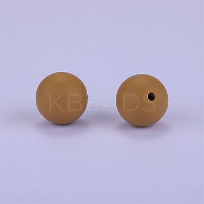 Round Silicone Focal Beads SI-JX0046A-51-1