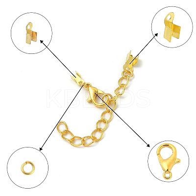 50Pcs Zinc Alloy Lobster Claw Clasps DIY-YW0007-54G-1