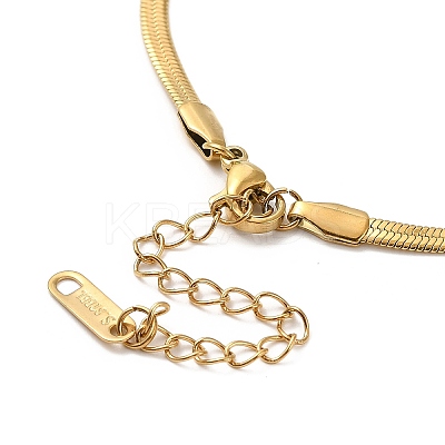 Ion Plating(IP) 304 Stainless Steel Herringbone Chain Necklace for Men Women NJEW-E076-03B-G-1