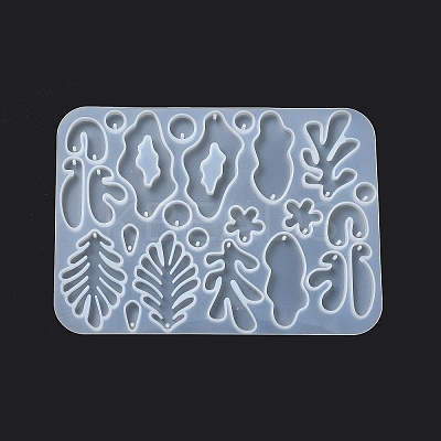 DIY Bohemian Style Irregualr Pendants Silicone Molds X-DIY-A039-02-1