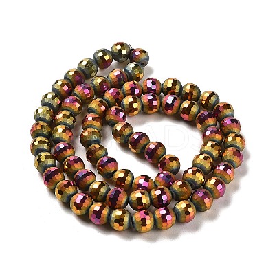 Electroplate Glass Beads Strands EGLA-Z001-03A-FP02-1