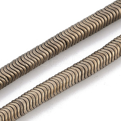 Electroplated Synthetic Non-magnetic Hematite Beads Strands G-H020-M01-A-1
