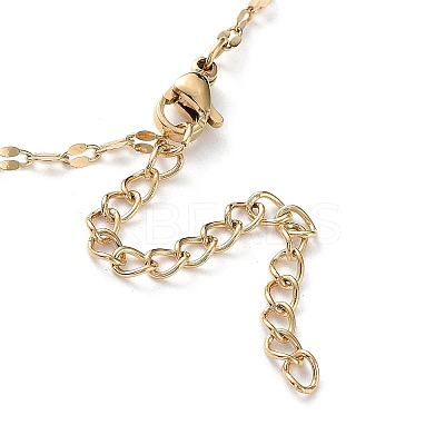 Golden 304 Stainless Steel Pendant Necklace SA1727-2-1