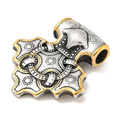 Ion Plating(IP) Viking 304 Stainless Steel Pendants STAS-D014-08AG-1