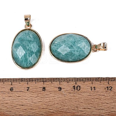 Natural Amazonite Pendants G-Q606-92G-05-1