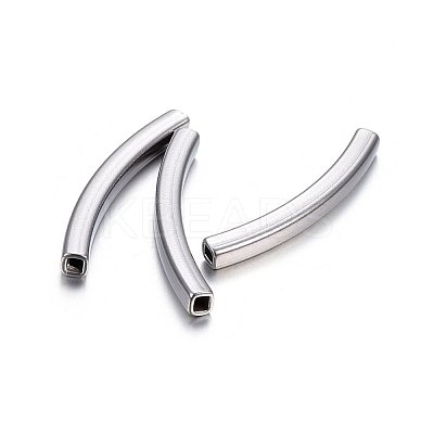 Tarnish Resistant 304 Stainless Steel Tube Beads STAS-F174-18P-1