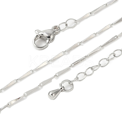 Brass Link Chain Necklaces for Women NJEW-D302-35P-1