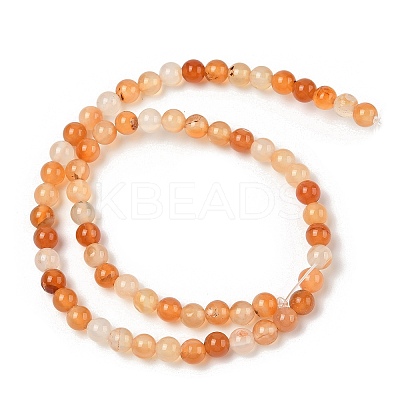 Natural Red Agate Beads Strands G-A248-A06-01-1