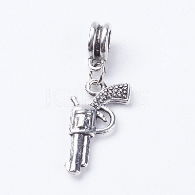 Tibetan Style Alloy European Dangle Charms X-PALLOY-JF00344-01-1