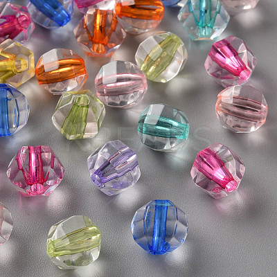Transparent Acrylic Beads TACR-S154-16A-1