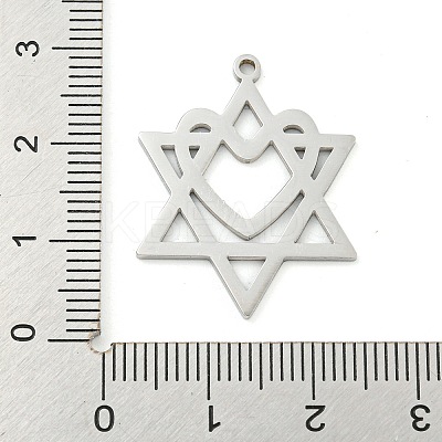 Non-Tarnish 304 Stainless Steel Pendants STAS-Z076-4P-1